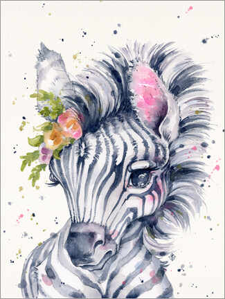 Acrylglasbild  Kleines Zebramädchen - Sillier Than Sally
