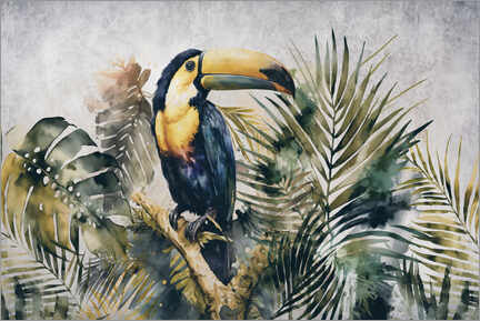 Poster  Jungle Toucan - Andrea Haase