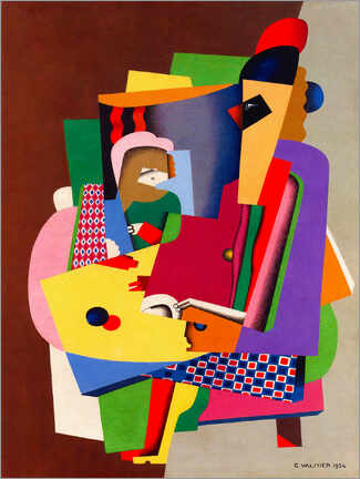 Aluminium print  The Piano Lesson - Georges Valmier