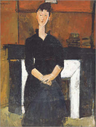 Print  Woman Seated by a Fireplace - Amedeo Modigliani