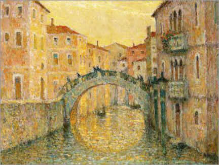 Poster Morning sun in Venice
