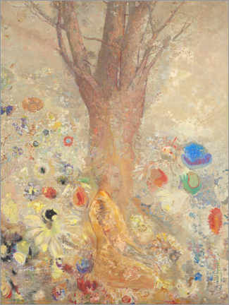 Print på træ  The Buddha - Odilon Redon