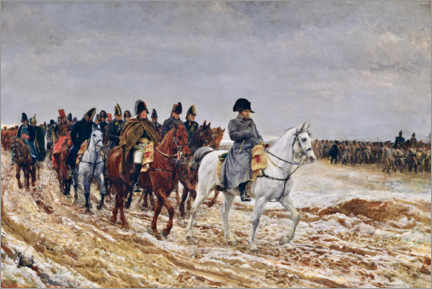 Canvas print  Napoleon on campaign - Jean-Louis Ernest Meissonier