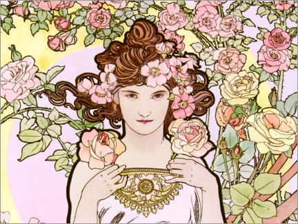 Poster The Flowers - Rose (detail) I
