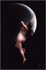 Poster Mond Nymphe