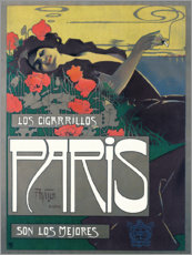 Stampa su tela  Cigarrillos Paris - Aleardo Villa