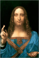 Hartschaumbild Salvator Mundi - Leonardo da Vinci