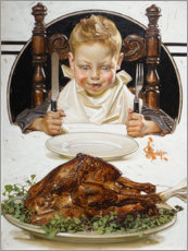 Print  Ready for Thanksgiving Feast - Joseph Christian Leyendecker