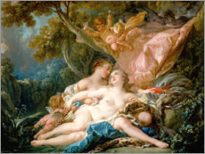 Tableau  La Nymphe Callisto, séduite par Jupiter sous les traits de Diane - François Boucher