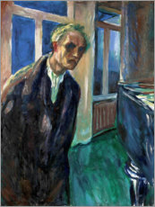 Veggbilde  Selvportrett - Nattevandreren - Edvard Munch