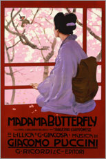 Aluminiumtavla  Puccini, Madame Butterfly - Leopoldo Metlicovitz