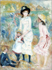 Wandbild  Kinder an der Küste - Pierre-Auguste Renoir