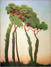 Wandbild Letzte Sonnenstrahlen - Félix Édouard Vallotton