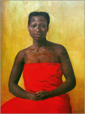 Poster Sitzende Frau