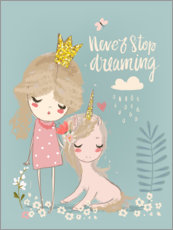 Tableau  Never stop dreaming - Eve Farb
