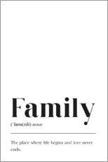 Poster Familie Definition (englisch)