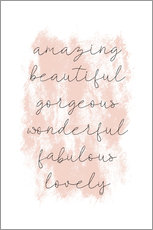 Wandbild  Motivation - Martina illustration