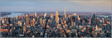 Poster Aerial view of Manhattan skyline, New York City, USA