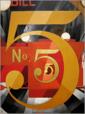 Print  Figure 5 in gold - Charles Demuth