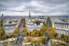 Poster Eiffel tower in autumn