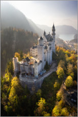 Wandbild  Schloss Neuschwanstein im Herbst - Dennis Fischer
