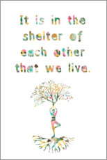 Poster Yoga tree