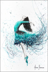 Lærredsbillede  Turquoise Fashion Dancer - Ashvin Harrison