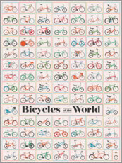 Poster Fahrräder der Welt