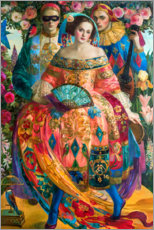 Wandbild  Commedia Dell Arte Variation I - Olga Suvorova