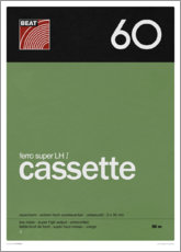 Veggbilde  Compact Cassette - Black Sign Artwork