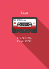 Poster Compacte cassette - analoog audiovermogen