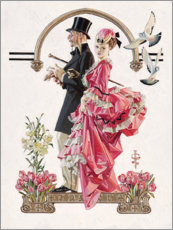 Print  De bloemist - Joseph Christian Leyendecker