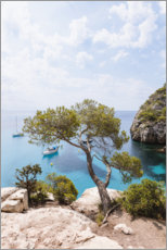 Tavla  Medelhavet buske och blått hav på sommaren - Matteo Colombo