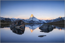 Póster Nascer do sol no Matterhorn - Jan Christopher Becke