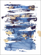 Wandbild Blaue Verzückung II - Julia Contacessi