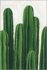 Canvastavla  Cacti column study - Grace Popp