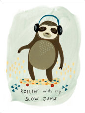 Plakat Hipster sloth II