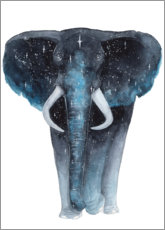 Wandbild Kosmischer Elefant - Déborah Maradan