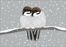 Wall print Field sparrows - Sandy Lohß