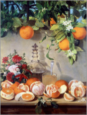 Wandbild  Stillleben mit Orangen - Rafael Romero Barros