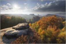 Wandbild  Sächsische Schweiz im Herbst - Tobias Richter