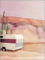 Póster Caravana en el desierto