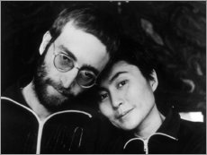 Stampa su tela  John Lennon e Yoko Ono