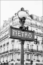 Wall print  Metro in Paris - Art Couture