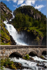 Poster  Låtefossen, Norway - Mikolaj Gospodarek