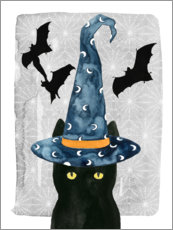 Poster  Chat noir sorcier I - Grace Popp