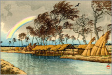 Tableau sur toile  Arc-en-ciel à Hatta dans la province de Kaga - Kawase Hasui