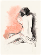 Wall print  Female back stroke III - Jennifer Parker