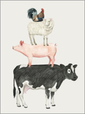 Lærredsbillede  Farmland Family V - Grace Popp