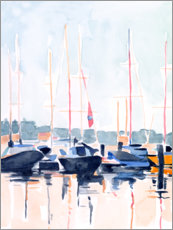 Tableau en aluminium  Club de voile II - Emma Scarvey